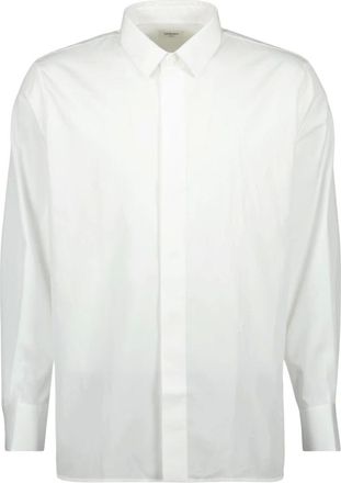 Saint Laurent White Cotton Poplin Cassandre Shirt