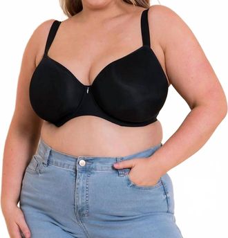 Curvy Kate Smoothie Spacer Moulded T-Shirt Plunge Bra In Black
