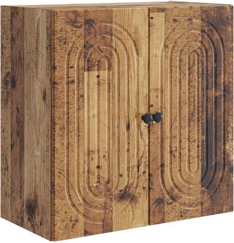 vidaXL Armario De Pared Madera Envejecida 59 X 31 X 60 Cm Vidaxl