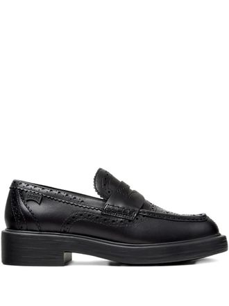 Camper smooth leather brogue loafers - Black