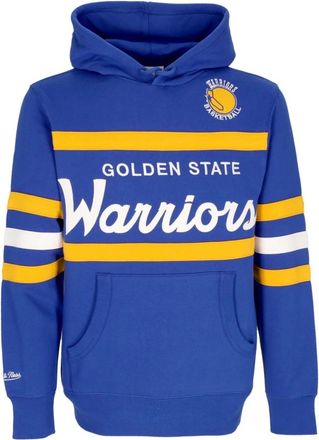 Mitchell & Ness NBA Head Coach Hoodie Original Team Colors - Heren - Hoodies - Blauw - XL - Katoen - Hoodies & sweatvesten