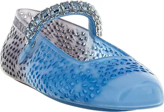 Jimmy Choo London Womens Blue Plastic Ballet Flats
