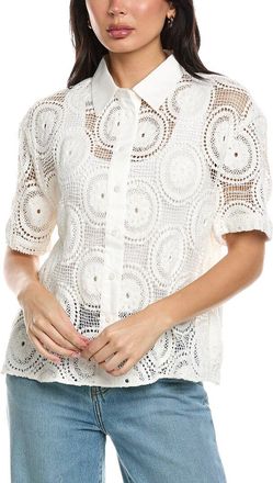 Seraphina Crochet Collard Top