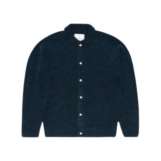 Edwin Gemini Cardigan - Heren - Truien - Blauw - Maat: M Zijde
