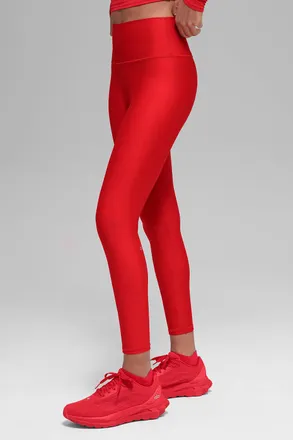 Alo | 7/8 High-Waist Airlift Legging in Bright Red, Size: Medium