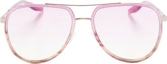 Barton Perreira Occhiali da sole Cani stile pilota - Rosa