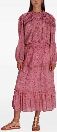 Isabel Marant Maxi-rok met ruches - Roze