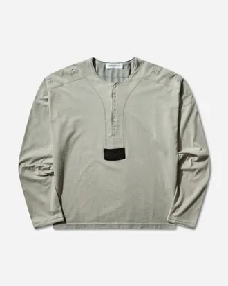 Kiko Kostadinov Men s Sargo Long Sleeve Henley Seashore