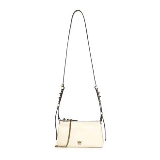 Pinko Cross Body Bags, female, White, Size: ONE SIZE Mini Double Bag