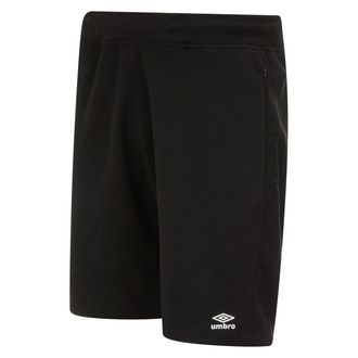 Umbro Heren Pro Fleece Shorts (Zwart/Wit)