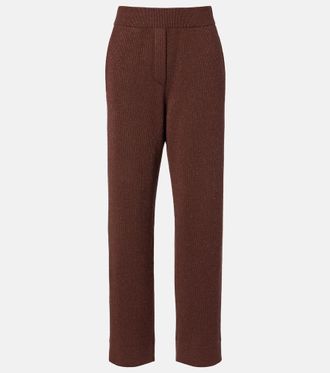 Brunello Cucinelli Cashmere-blend straight pants