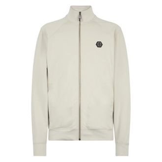 Philipp Plein Heren, Sweatshirts & Hoodies, Beige, Maat: L Katoen
