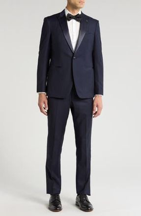 John Varvatos Solid Wool Tuxedo in Navy at Nordstrom Rack, Size 36 Regular