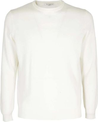 KANGRA Geelong Wol Trui - Heren - Ronde hals truien - Wit - 3XL - Wol - Truien & Vesten