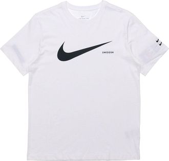 Nike Sportswear Swoosh Logo Cuff Short Sleeve White CK2253-100