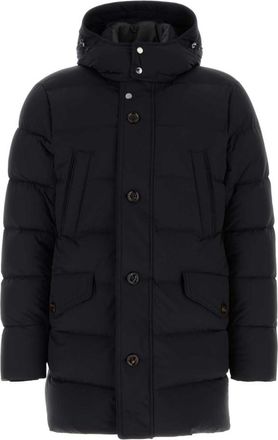 Moorer Dark Blue Hood Jacket
