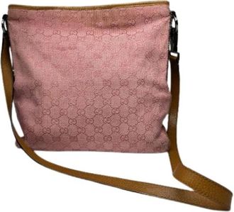 Gucci Pre-owned Vintage Cross Body Bag - Dames - Vintage Schoudertas - Roze - ONE Size - Leer - Vintage