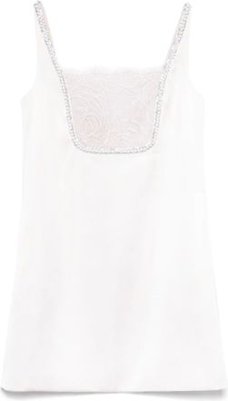 Self Portrait Autorretrato rosa satin arco mini vestido