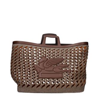 Etro Etro Damens Handtaschen Stoff Grau/Braun