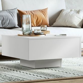 vidaXL Tavolino Da Salotto Bianco 60x60x31,5 Cm In Legno Multistrato - Vidaxl