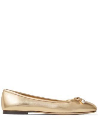 Jimmy Choo London Elme ballerina shoes - Gold