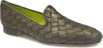 Robert Zur Womens Alyssa Woven Loafer In Coffee True Glove