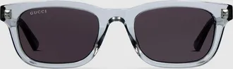 Gucci Rectangular-frame Sunglasses, Grey