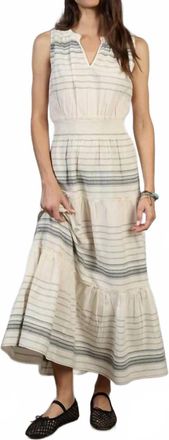 Dylan Andrea Striped Dress In Natural