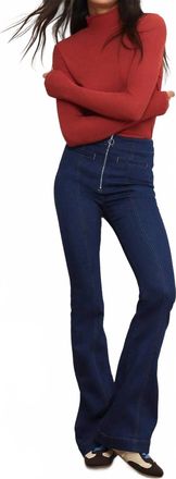 Veronica Beard Pre-Loved Beverly High Rise Skinny Flare Jean In Indigo Rinse