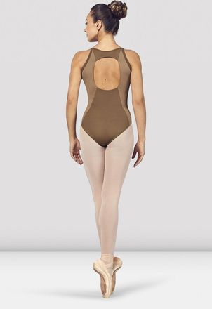 Bloch Ladies Naila Scoop Neck Open Back Camisole Leotard, Dewberry