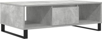 vidaXL Vidaxl - Mesa de centro madera de ingeniería gris hormigón 104x60x35 cm