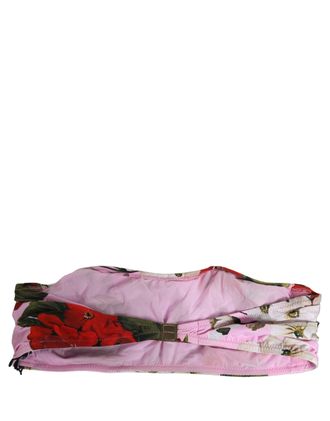 Dolce & Gabbana Floral Print Bandeau Bikini Top - Pink