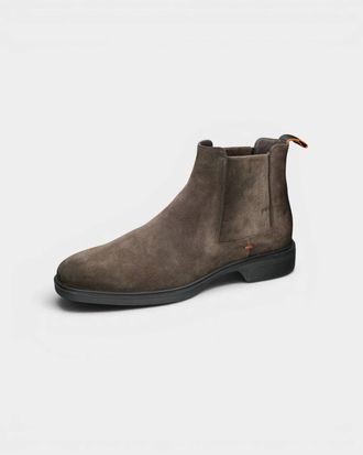 Santoni Mens Easy Chelsea Boots In Dark Brown