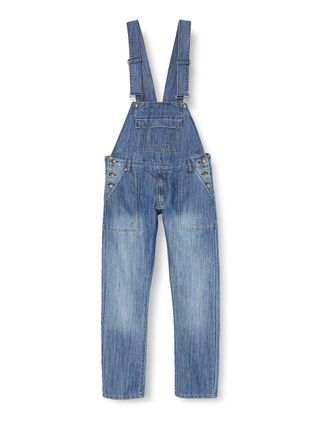 Enzo Jeans Mens Ezd390 Ven Denim Dungarees Overalls, Light Stonewash_A, 38 UK
