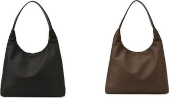 Generic Women PU Shoulder Bag Large Capacity Handbag Underarm Bag for Travel Work(Black)