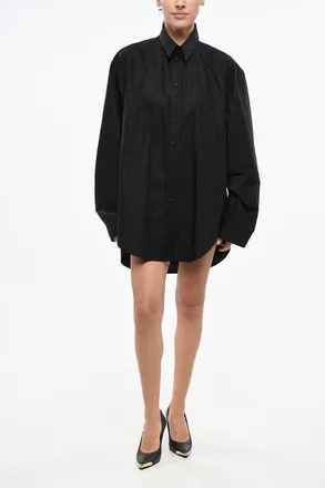Balenciaga Chemisier in Popeline SUSPENDED con Cut-outs Balenciaga