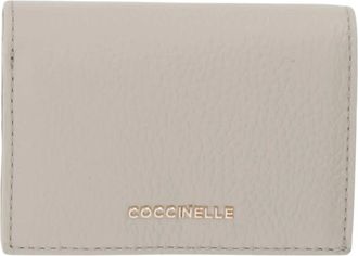Coccinelle Cartera Plegable de Piel - Accessories - Mujer - Beige - ONE SIZE