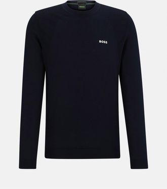 HUGO BOSS Momentum Lite Mens Crew Neck Jumper - Dark Blue - Size X-Large
