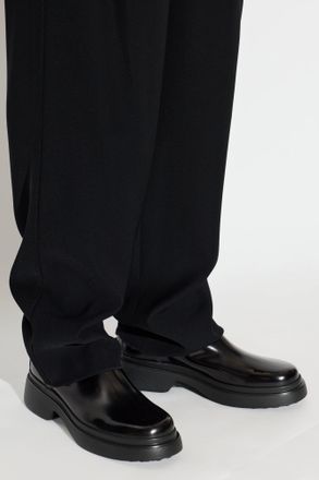 Tod's Leather Ankle Boots, Womens, Black