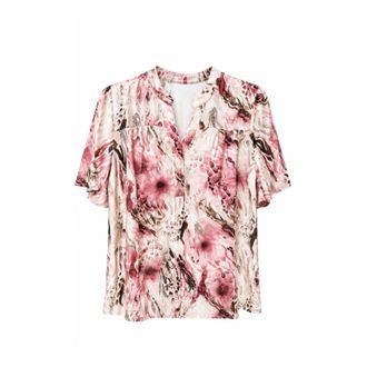 2-Biz Dames, Blouses & Shirts, Roze, Maat: XL