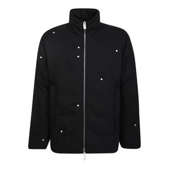 Alyx Light Jackets, male, Black, Size: M Black Fleece Down Jacket