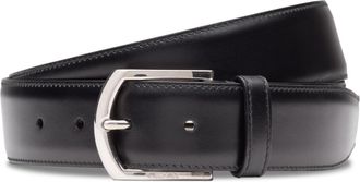 Churchs polished buckle-fastening leather belt - men - Leather/Calf Leather - 105 - Black