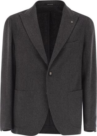 Tagliatore Enkelrijige Blazer van Wolmix - Heren - Blazers - Grijs - 2XL - Wol - Jassen