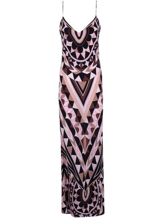Emilio Pucci Crepe De Chine Midi Dress