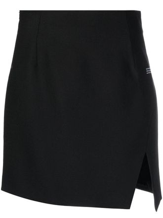 Off-white High waist mini-rok - Zwart