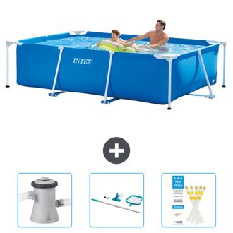 Intex Piscina Con Estructura Rectangular - 260x160x65 Cm - 6-piezas Scb82