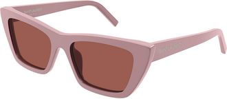 Saint Laurent SL 276 MICA 058 Womens Sunglasses Pink Size 55 - Free RX Lenses - Free RX Lenses