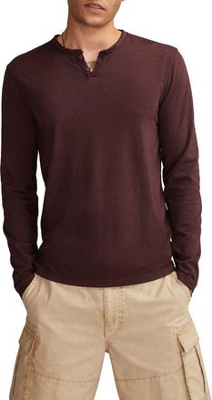 Lucky Brand Venice Burnout Henley in Cowhide at Nordstrom, Size Xx-Large