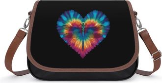 Generic Tie Dye Dragonfly Fashion Womens Crossbody Bags Novelty Handbag Shoulder Bag Purse