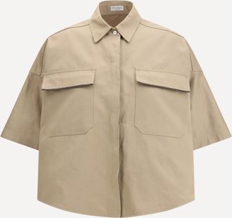 Brunello Cucinelli Camicia a maniche corte Woman 40